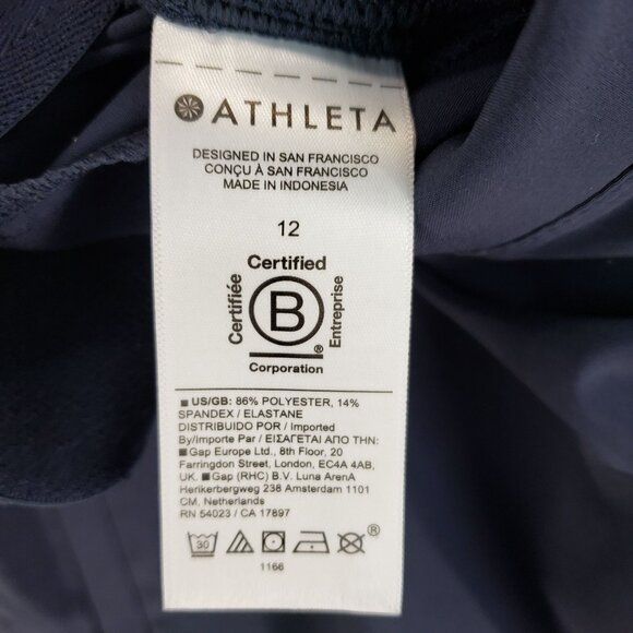 Athleta Athletic Pants With Zippered Ankles & Stretch Waistband Womens 12 - Picture 9 of 10